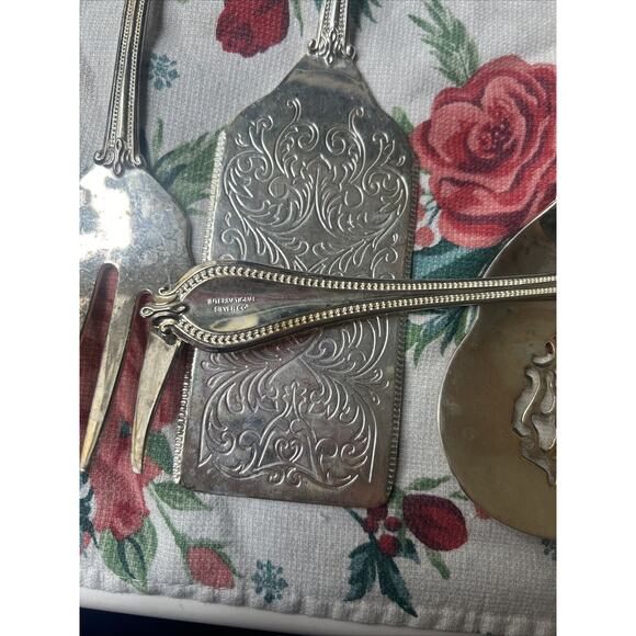 Vintage International Silver Co Silver Plated 11 PC Serving Set - Picture 6 of 7